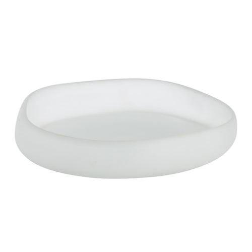 Large Frosted Glass Tray