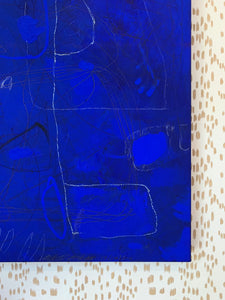 William McLure Cobalt Abstract Painting