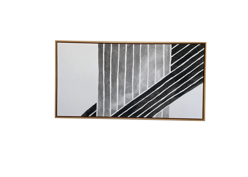 Contemporary Modernist Abstract Painting, Framed