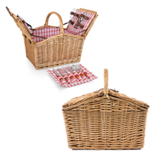 Load image into Gallery viewer, Double-lid Picnic Basket