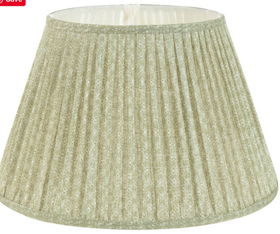 6'' Gathered Sconce Lampshade in Soft Green