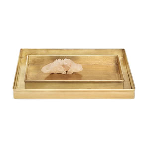 Large Etched Brass Tray
